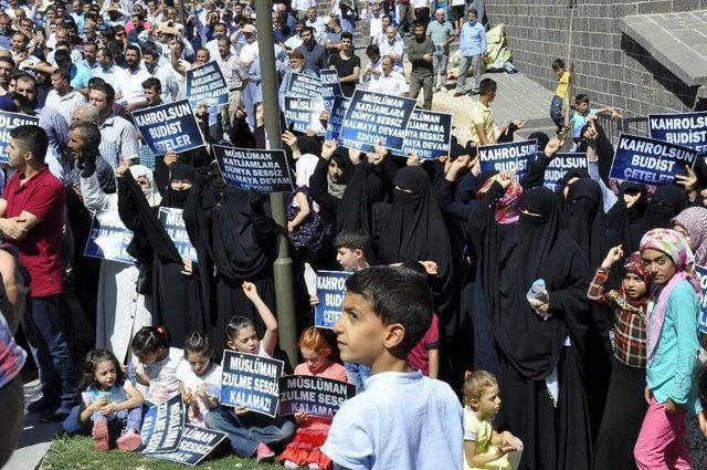 Diyarbakır’da Arakan Protestosu 2