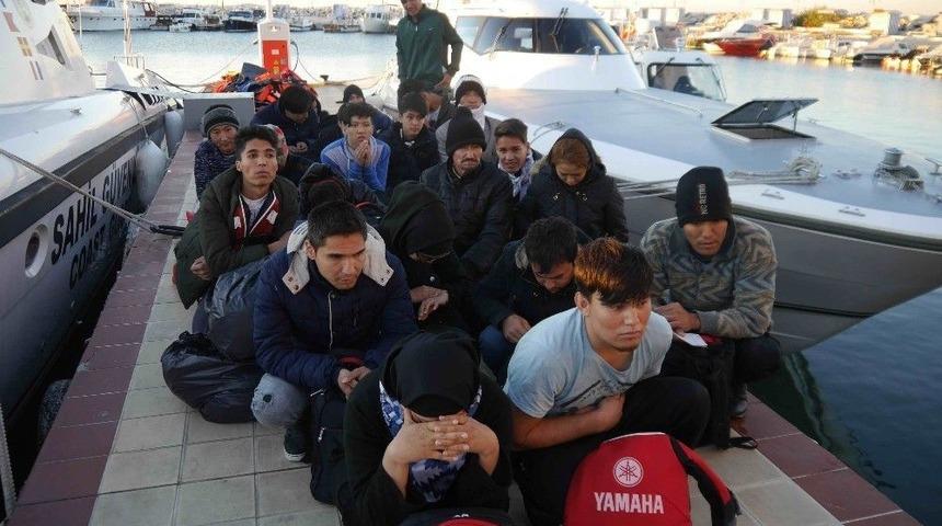 &Ccedil;anakkale&rsquo;de 46 M&uuml;lteci Yakalandı