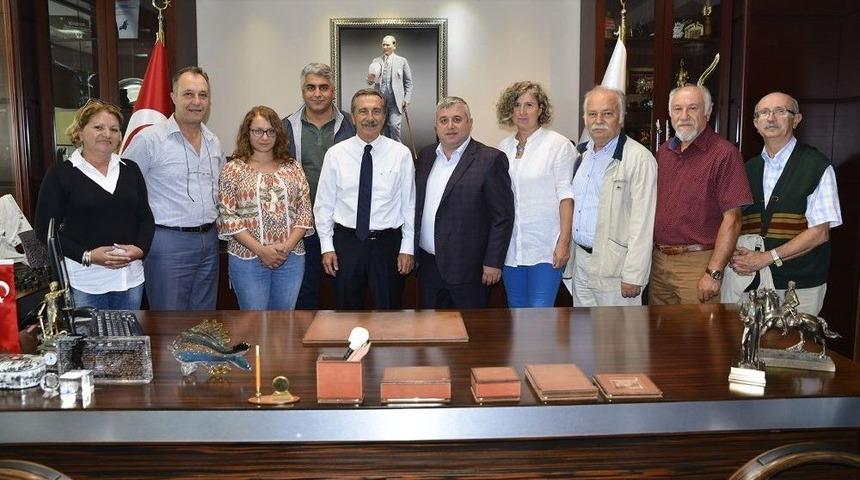 Demokrasi İ&ccedil;in Dayanışma Platformu&rsquo;ndan Başkan Ata&ccedil;&rsquo;a Ziyaret