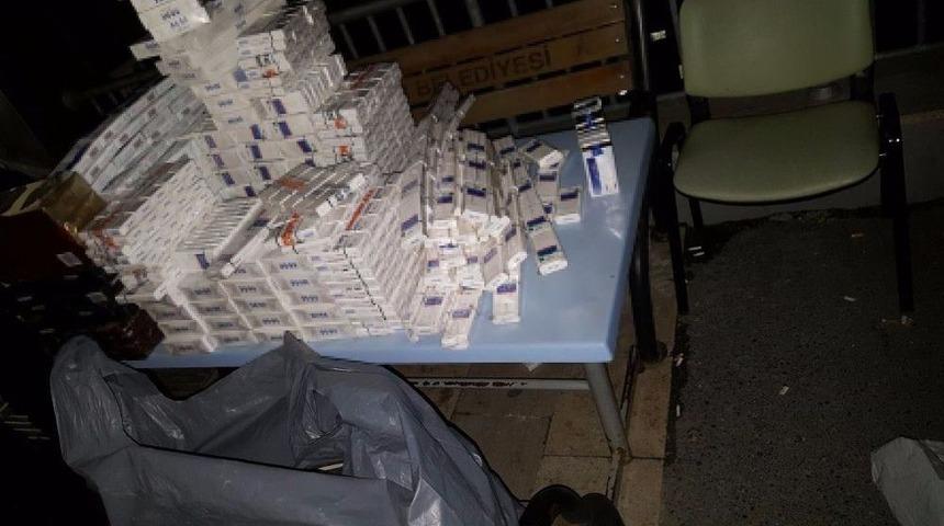 İstanbul&rsquo;da Ka&ccedil;ak Sigara Operasyonu