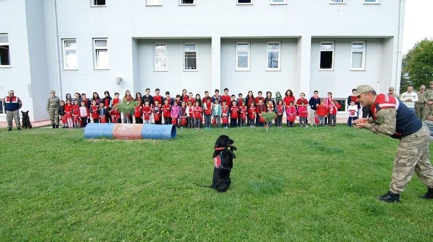 Tokatlı Miniklerden Jandarmaya Ziyaret