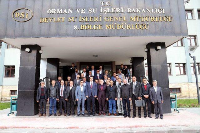 Dsi 8. Bölge Müdürlüğü’nde Şenkaya İlçesinin Talepleri Ele Alındı