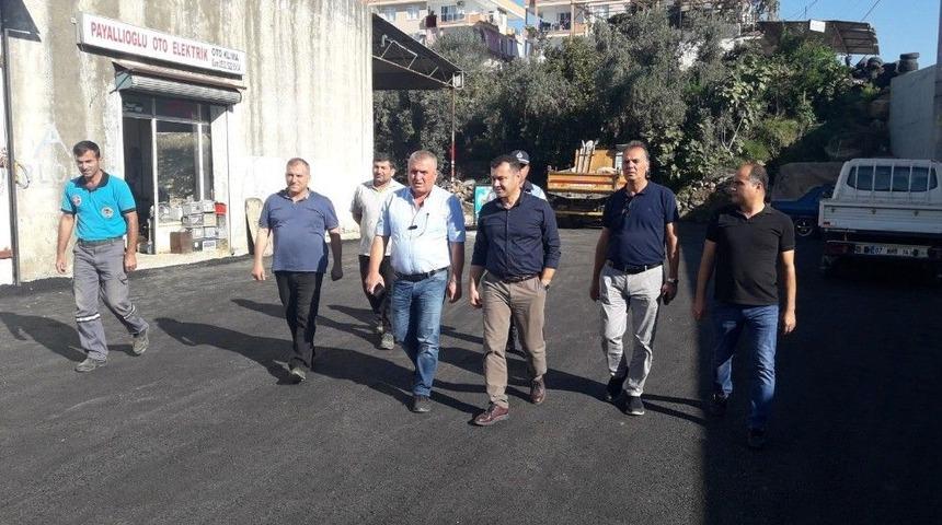 Y&uuml;cel, Sanayi Sitesi&rsquo;ndeki &Ccedil;alışmaları İnceledi