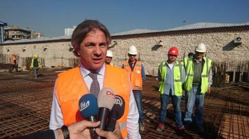 Demircan'dan Taksim'de Yapımı Devam Eden Camide Inceleme