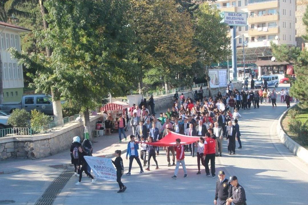 Bilecik&rsquo;te Amat&ouml;r Spor Haftası Kutlama Y&uuml;r&uuml;y&uuml;ş&uuml; D&uuml;zenlendi