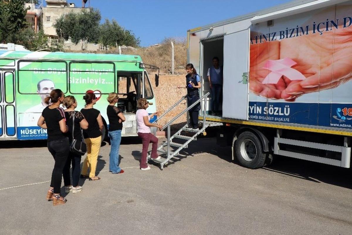(&ouml;zel Haber) Gezici Mamografi Cihazıyla Adanalı Kadınlar Kansere Erken &Ouml;nlem Alıyor