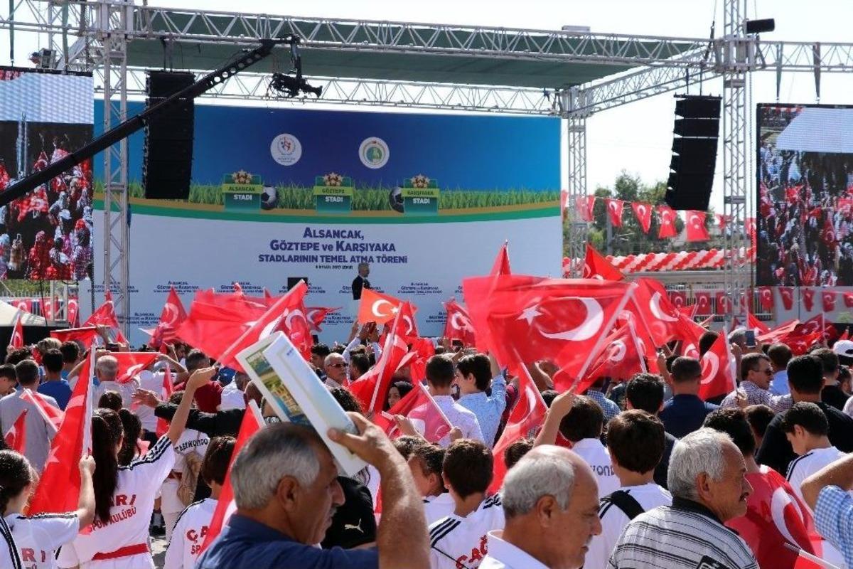 Alsancak, G&ouml;ztepe Ve Karşıyaka Statlarının Temeli Atıldı