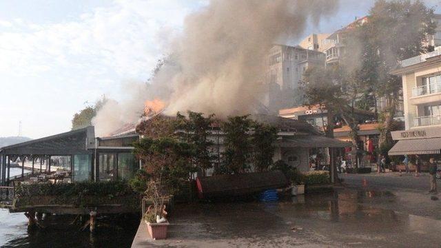 Tarihi Rumeli Hisarı İskelesi&rsquo;nde Yangın 1