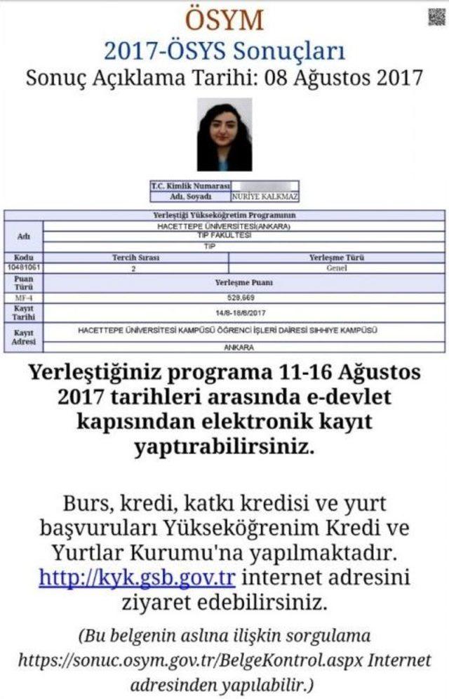 Hacettepe Tıp’ı Kazandığını Söyleyen Nuriye Kalkmaz: "olay Araştırılsın Ve Haksızlık Bir An Önce Giderilsin" 3
