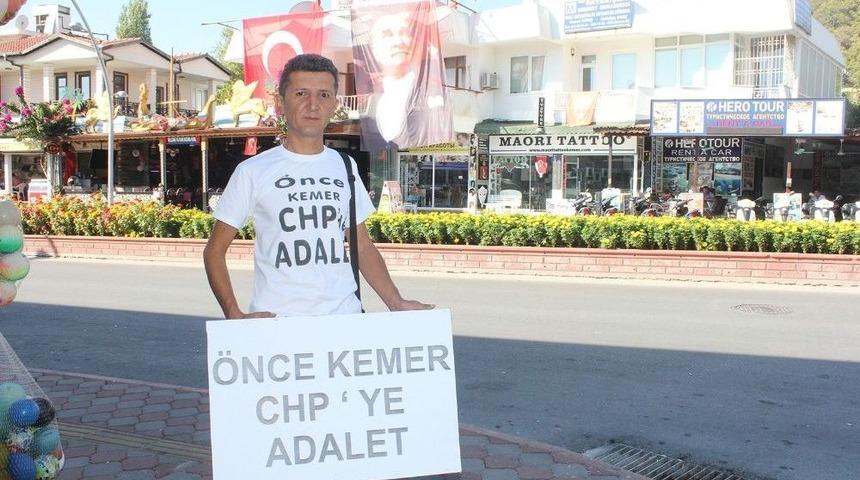 Chp &Uuml;yesinin &ldquo;&ouml;nce Chp&rsquo;de Adalet&rdquo; Y&uuml;r&uuml;y&uuml;ş&uuml;ne Ohal Engeli