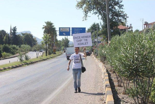 Chp &Uuml;yesinin &ldquo;&ouml;nce Chp&rsquo;de Adalet&rdquo; Y&uuml;r&uuml;y&uuml;ş&uuml;ne Ohal Engeli 1