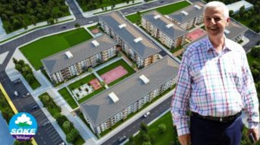 S&ouml;ke Belediyesi Sosyal Konut Projesi İ&ccedil;in Kolları Sıvadı