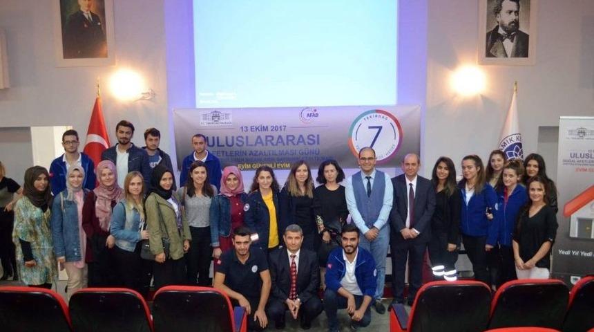 Afetlerin Azaltılması G&uuml;n&uuml; Nedeniyle Afad Etkinlikleri D&uuml;zenlendi