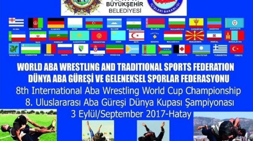 8. D&uuml;nya Uluslararası Aba G&uuml;reşleri Kıran Kırana Ge&ccedil;ti.