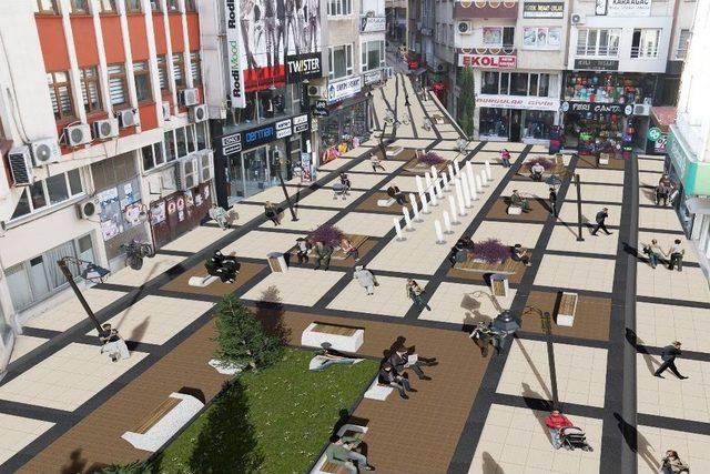 Ordu’da Caddeler Yayalaştırılıyor