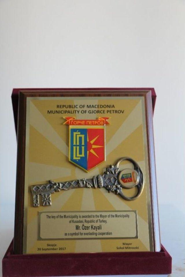 Başkan Kayalı’ya Gorçe Petrov Şehrinin Anahtarı Verildi