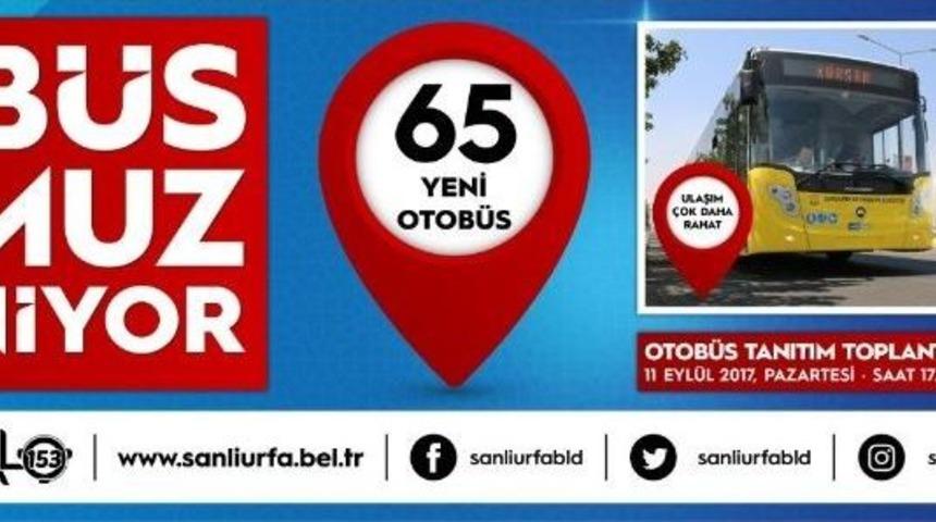 B&uuml;y&uuml;kşehir 65 Adet Yeni Otob&uuml;s&uuml; Tanıtıyor