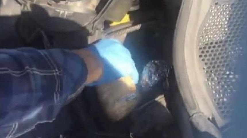 Otomobilde Toz Esrar Ele Ge&ccedil;irildi