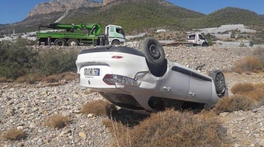 Mersin&rsquo;de Otomobil Dereye U&ccedil;tu: 1 Yaralı