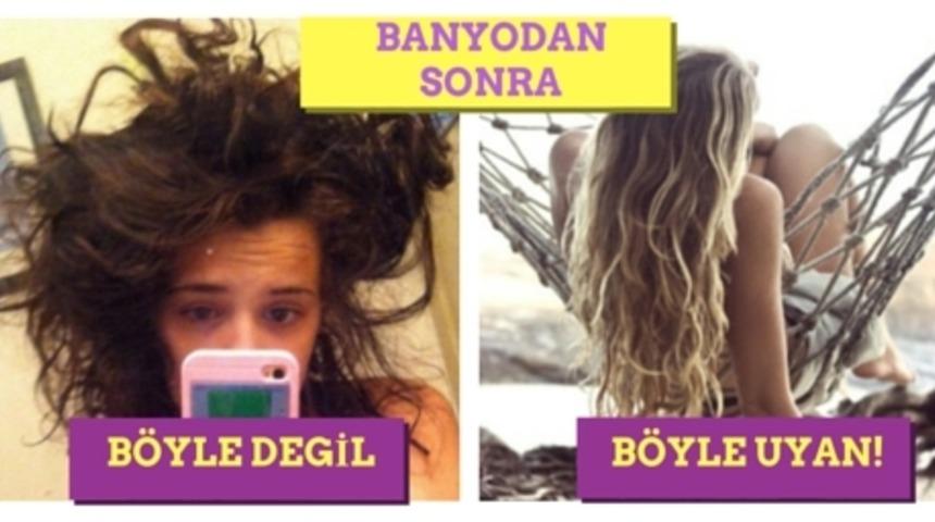 Gece Banyo Yapıp Sabah Şekilli Sa&ccedil;larla Uyanmak İster Misiniz? 