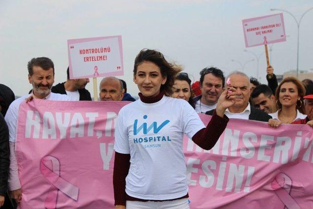 Meme Kanserine Karşı Farkındalık Y&uuml;r&uuml;y&uuml;ş&uuml;: &ldquo;hayat Meme Kanserine Yenilmesin&rdquo; 1