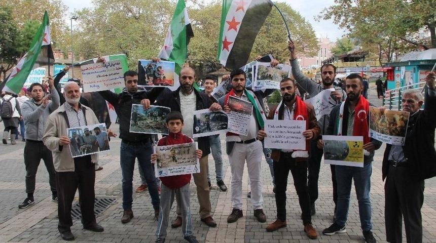 Suriyelilerden İdlib Operasyonuna Destek