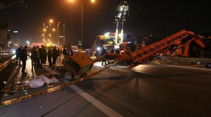 Tem Otoyolu'nda Vin&ccedil; Devrildi: 1 &Ouml;l&uuml;,1 Yaralı