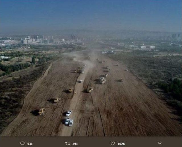 Odtü Arazisinde Yol Çalışmaları Devam Ediyor