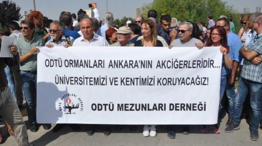 Odt&uuml;'l&uuml; &Ouml;ğrencilerden Yol Yapım &Ccedil;alışmasına Tepki