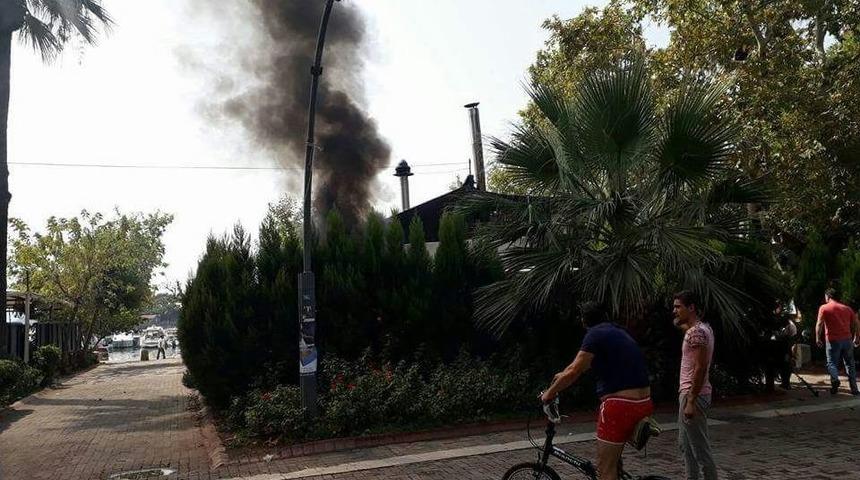 Erdek&rsquo;te Restaurant Yangını