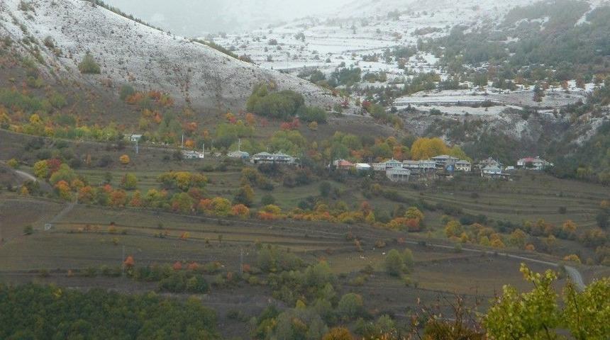 Posof’un Yüksek Kesimlerine Kar Yağdı