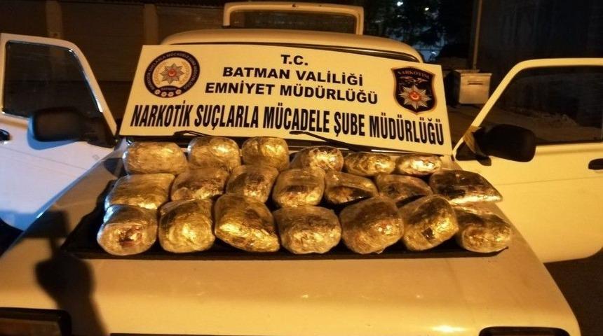 Batman&rsquo;da 21 Kilo 806 Gram Toz Esrar Maddesi Ele Ge&ccedil;irildi