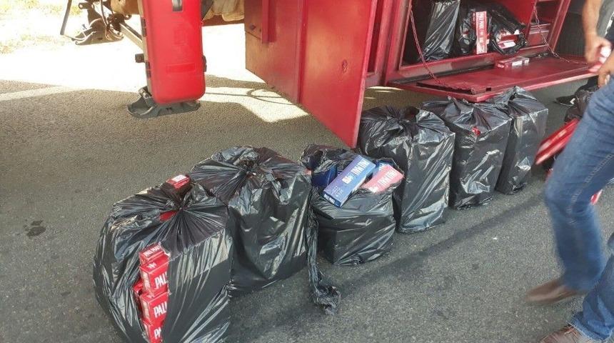 İran Uyruklu Şahıs 6 Bin 300 Paket Ka&ccedil;ak Sigara İle Yakalandı