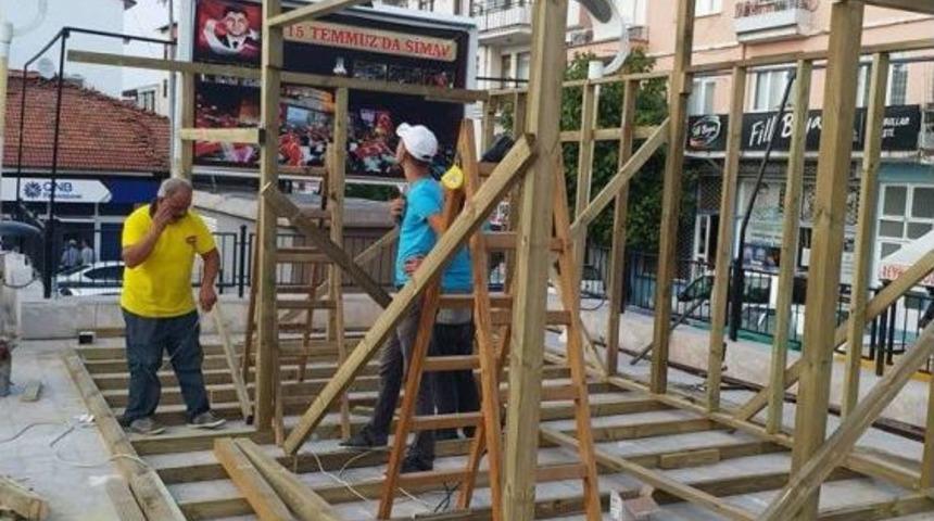 Simav&rsquo;da &rsquo;hanımeli D&uuml;kkanları&rsquo;nın İnşaatları Başladı