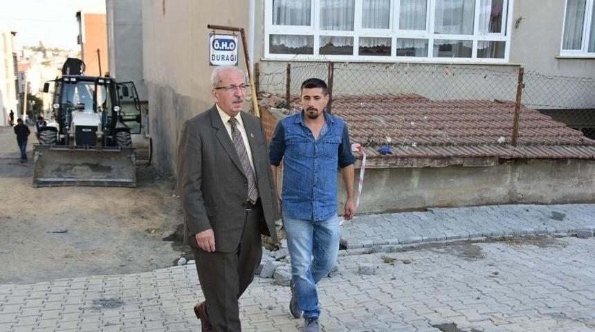 &Ccedil;ınarlı Mahallesinde Yol Yapım &Ccedil;alışmaları