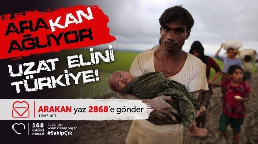 Kızılay&rsquo;ın &ldquo;arakan&rsquo;a Sahip &Ccedil;ık Kampanyası&rdquo; Başladı