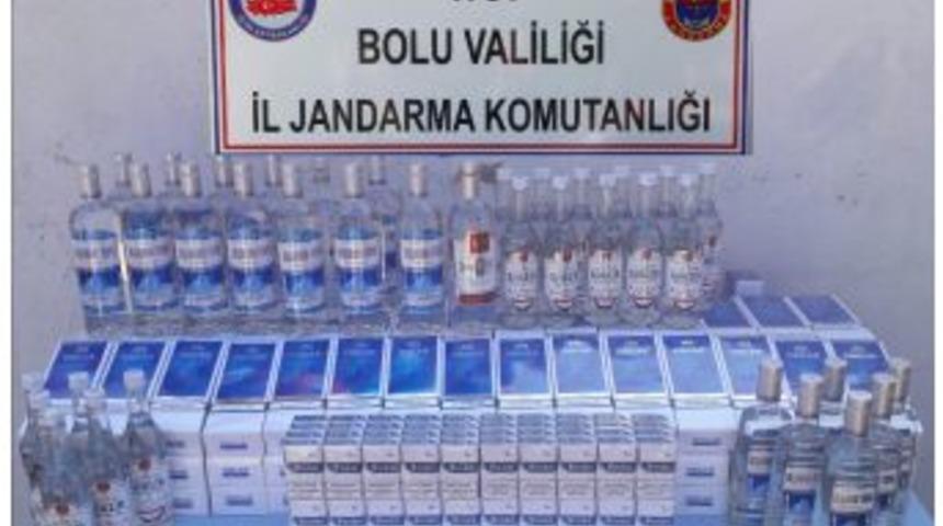 Bolu&rsquo;da Ka&ccedil;ak Sigara Ve Alkol Operasyonu