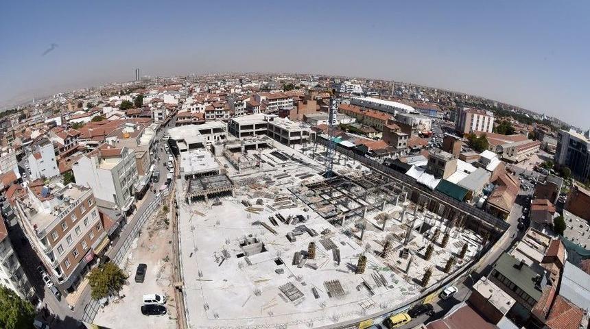 Tarihi Osmanlı Buğday Pazarındaki Otopark Tamamlanıyor