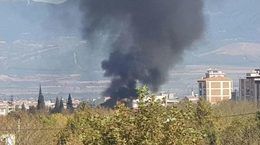 Turgutlu'da Trafo Yangını