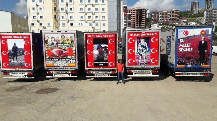 Tır Şoföründen Şehitlere Vefa