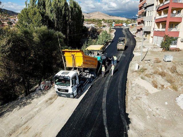 Hekimhan İlçe Merkezi Asfaltlanıyor