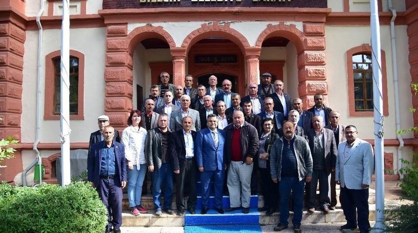 Mahalle Ve K&ouml;y Muhtarlarından Başkan Yağcı&rsquo;ya Destek Ziyareti