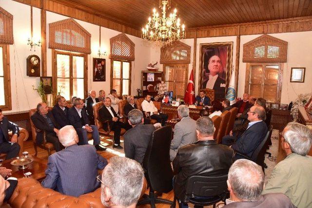 Mahalle Ve K&ouml;y Muhtarlarından Başkan Yağcı&rsquo;ya Destek Ziyareti 1