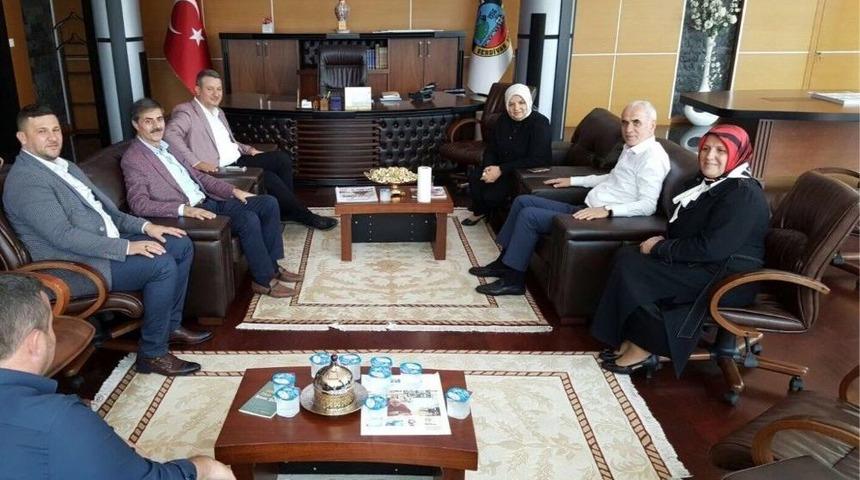 Temay&uuml;l Yoklaması Sonrası Başkan Alemdar&rsquo;a Ziyaret