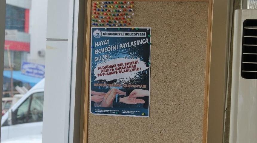 Cihanbeyli’de "askıda Ekmek" Uygulaması Devam Ediyor