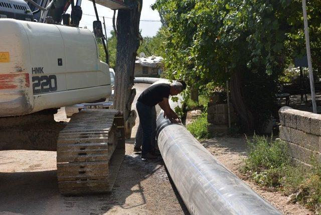 Korkuteli’de Damlama Sulama Projesi Başladı