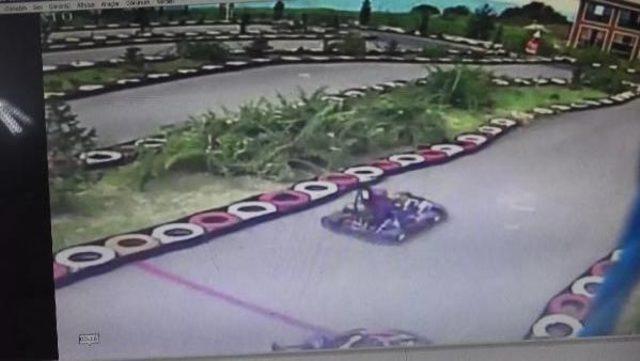 Go-Kart Aracına Şalı Dolanan Genç Kız Ölümden Döndü