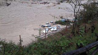 Arhavi'de Şiddetli Yağmur Sele Yol Açtı (2)