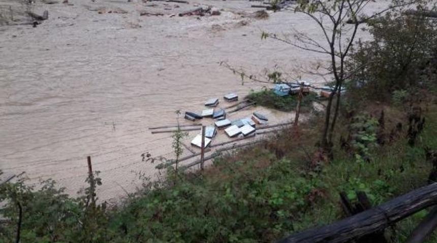 Arhavi'de Şiddetli Yağmur Sele Yol Açtı (2)