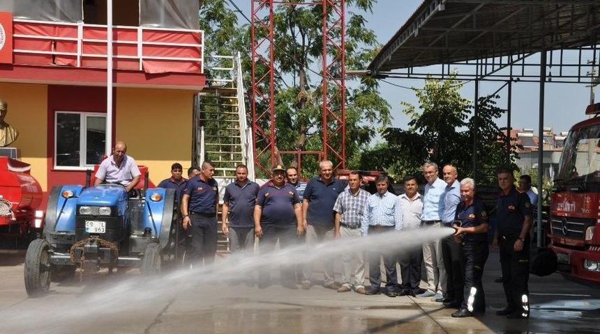 B&uuml;y&uuml;kşehir Belediyesinden Muhtarlara Yangın S&ouml;nd&uuml;rme Aracı